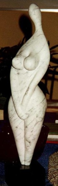 「A woman」というタイトルの彫刻 Robert Rachelによって, オリジナルのアートワーク, ストーン