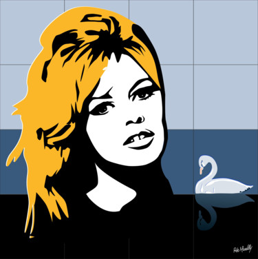 Pittura intitolato "Brigitte Bardot" da Roby Marelly, Opera d'arte originale