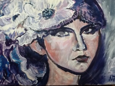 绘画 标题为“Lady Portrait” 由Rodica, 原创艺术品, 油