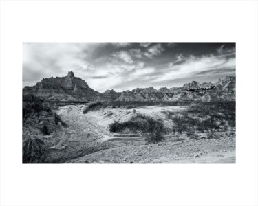 Photography titled "Badlands" by Rodman, Original Artwork, Digital Photography Mounted on Cardboard