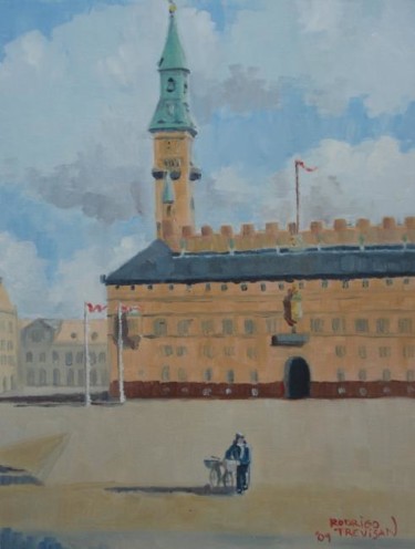 Pintura intitulada "Copenhagen" por Rodrigo Trevisan, Obras de arte originais