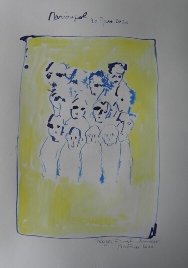 Drawing titled "Printemps 2022....L…" by Roger Ernest Jankow, Original Artwork, Gouache