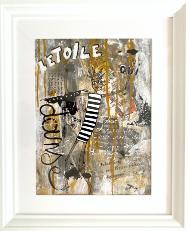 Pintura titulada "L'Etoile qui Danse" por Roger.M, Obra de arte original, Acrílico Montado en Otro panel rígido