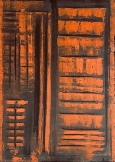 Картина под названием "Impulse" - Roger Birbaum, Подлинное произведение искусства, Масло Установлен на Деревянная рама для н…