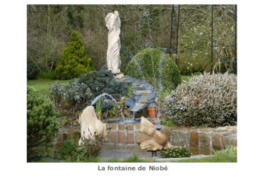 Sculpture titled "la-fontaine-de-niob…" by Roger Gicquel, Original Artwork, Stone