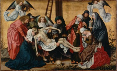 "La déposition" başlıklı Tablo Rogier Van Der Weyden tarafından, Orijinal sanat, Petrol