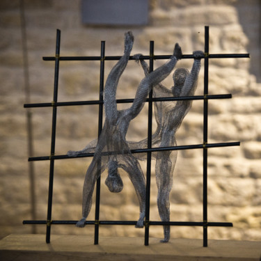 Sculpture titled "Vice Versa" by Marierf, Original Artwork, Metals