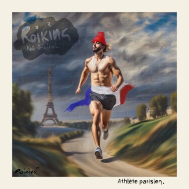 「Paris 2024」というタイトルの絵画 Roikingによって, オリジナルのアートワーク, 2Dデジタルワーク