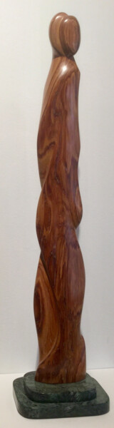 Sculpture titled "ALIAGE" by Roland Masson, Original Artwork, Wood