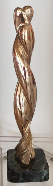 Skulptur mit dem Titel "Fusion" von Roland Masson, Original-Kunstwerk, Bronze