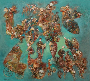 "The Fairy Tail" başlıklı Tablo Rolandas Butkevicius tarafından, Orijinal sanat, Petrol Ahşap panel üzerine monte edilmiş
