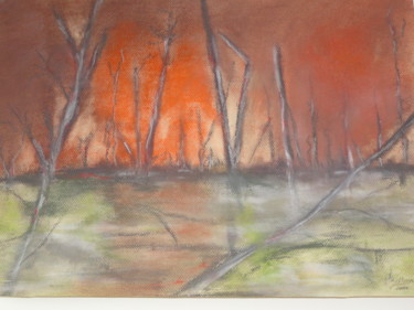 Peinture intitulée "Apocalypse" par Rolande D'Hoye, Œuvre d'art originale, Pastel