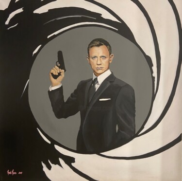 Картина под названием "Bond" - Romà Roka, Подлинное произведение искусства, Акрил Установлен на Деревянная рама для носилок