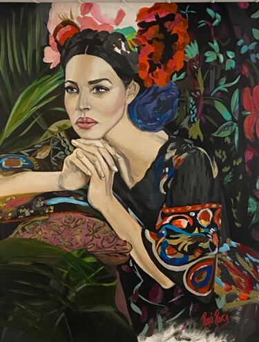 Painting titled "Monica" by Romà Roka, Original Artwork, Acrylic