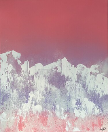 "Mountains" başlıklı Tablo Romain Bellet tarafından, Orijinal sanat, Akrilik Ahşap Sedye çerçevesi üzerine monte edilmiş