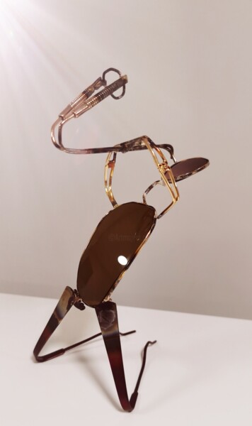 「Saxophone」というタイトルの彫刻 Romain Boussard (H3)によって, オリジナルのアートワーク, 金属