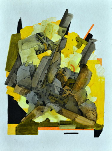 Картина под названием "MECANORGANEIST 1" - Romain Fontaine (Neist), Подлинное произведение искусства, Акрил