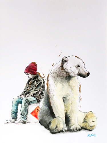 Картина под названием "Untitled#16" - Romain Parlier, Подлинное произведение искусства, Акрил