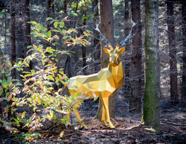 Sculptuur getiteld "Jelena" door Romain Tran-Thi-Bip, Origineel Kunstwerk, Metalen