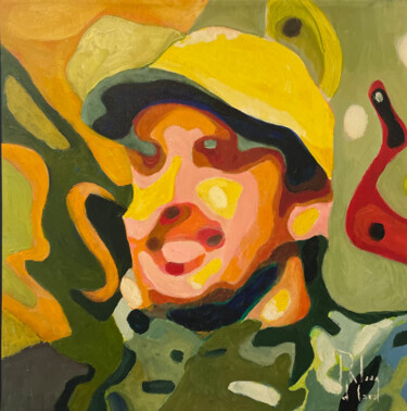 Painting titled "RETRATO DE FERNANDO…" by Román Manrique De Lara, Original Artwork, Oil