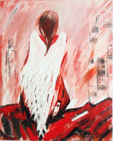 Painting titled "praying" by Roman Sleptsuk, Original Artwork, Acrylic