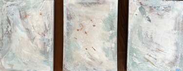 Schilderij getiteld "Amazonite" door Roman Winter, Origineel Kunstwerk, Acryl Gemonteerd op Frame voor houten brancard