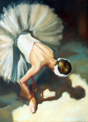 Painting titled "Light and shadow" by Roman Fedosenko, Original Artwork, Oil