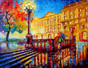 Painting titled "The place where we…" by Roman Fedosenko, Original Artwork, Oil