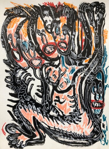 "Grimpette 3" başlıklı Tablo Romano Valsky tarafından, Orijinal sanat, Mürekkep