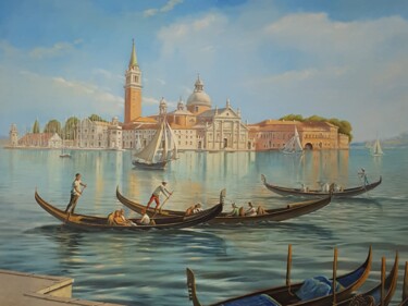 Malarstwo zatytułowany „Venice” autorstwa Romans Ivanovskis, Oryginalna praca, Olej