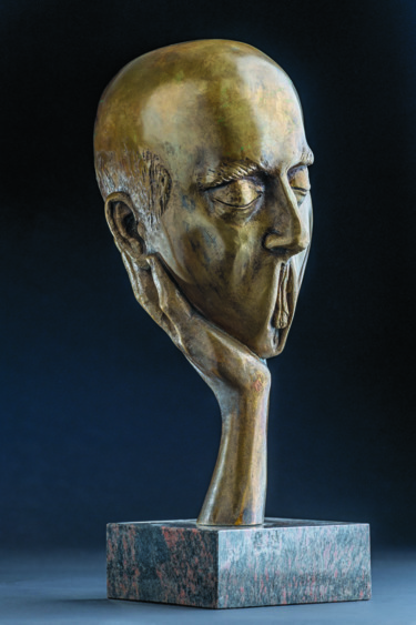 Skulptur mit dem Titel ""Erotomaniac"" von Romuald Wisniewski, Original-Kunstwerk, Metalle