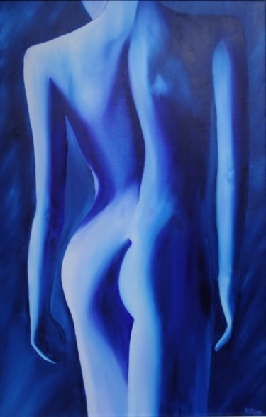 Peinture intitulée "La sensualité" par Romuald Canas Chico, Œuvre d'art originale, Huile