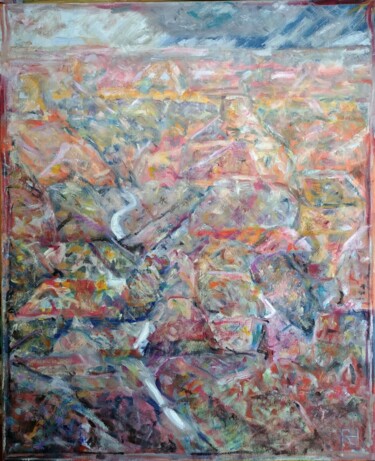 Pittura intitolato "Grand Canyon 1" da Ronald Houriez, Opera d'arte originale, Olio