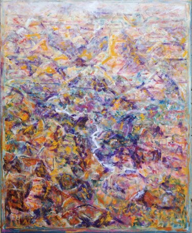 Pittura intitolato "Grand Canyon 2" da Ronald Houriez, Opera d'arte originale, Olio