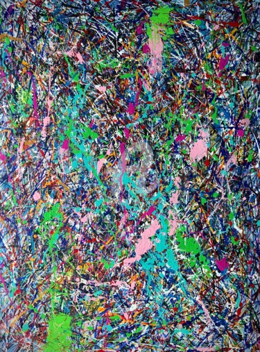 Painting titled "Chaos" by Weigand, Original Artwork, Acrylic