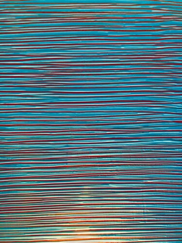 Pintura titulada "VENDU # I am on clo…" por Ronan Martin, Obra de arte original, Pigmentos Montado en Bastidor de camilla de…