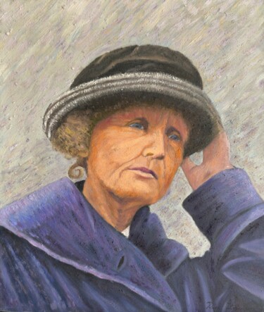 绘画 标题为“Marie Curie, Mujere…” 由Rosa M Fernández, 原创艺术品, 油 安装在木质担架架上