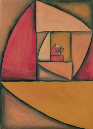 Painting titled "Tramas áureas Nº 6" by Rosario De Mattos, Original Artwork, Oil