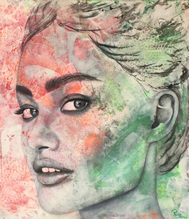 Картина под названием "FASHION" - Rose Soria, Подлинное произведение искусства, Акрил Установлен на Деревянная рама для носи…