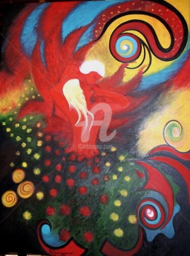 Pintura titulada "MUNDO PERFEITO" por Rose Canazzaro, Obra de arte original, Oleo