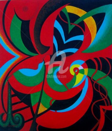 Painting titled "SEDUZIONE - ROSE CA…" by Rose Canazzaro, Original Artwork