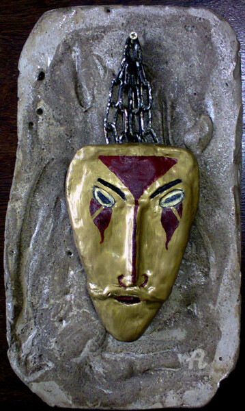 Sculpture titled "Sensei" by Roseli Franco, Original Artwork, Cement