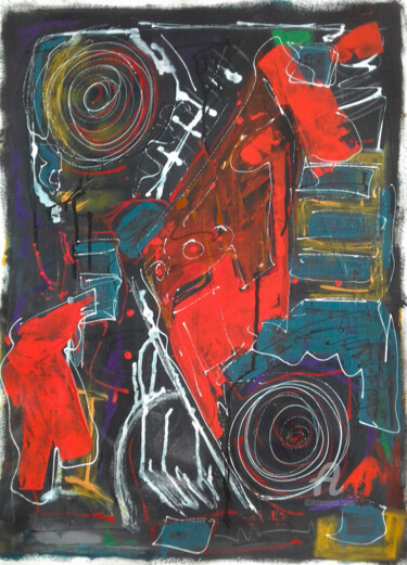 Peinture intitulée "Movimento II" par Roseli Franco, Œuvre d'art originale, Acrylique