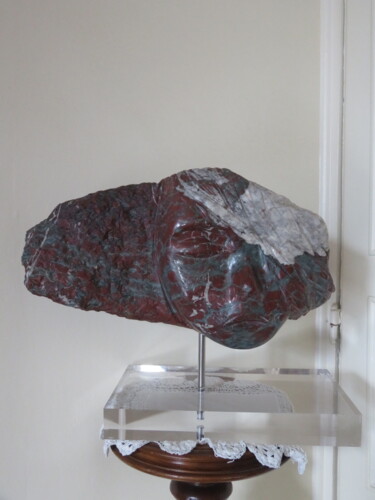 Скульптура под названием "Dans le vent (marbr…" - Chevalier, Подлинное произведение искусства, Камень