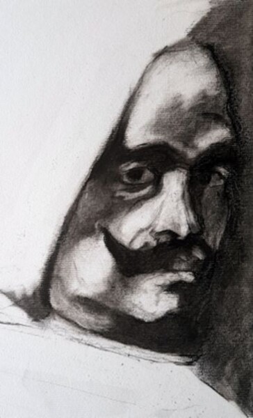 "Diego Vélasquez" başlıklı Resim Rosemay Dahan tarafından, Orijinal sanat, Karakalem