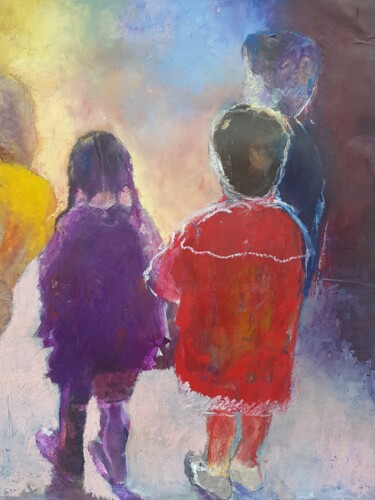Malarstwo zatytułowany „Childhood 4” autorstwa Rosemay Dahan, Oryginalna praca, Pastel
