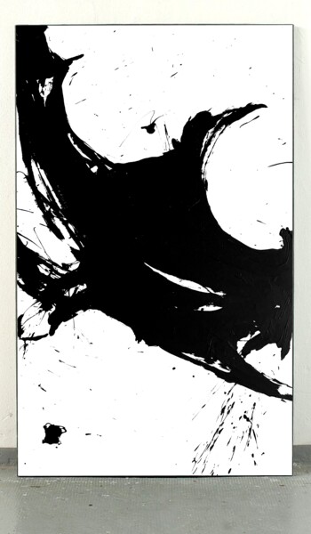 Pittura intitolato "Black 45x" da Rosi Roys, Opera d'arte originale, Acrilico