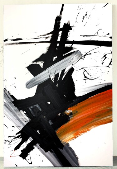 Картина под названием "Black 83c" - Rosi Roys, Подлинное произведение искусства, Акрил
