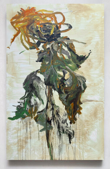 Malerei mit dem Titel "Sunflower 2" von Rosi Roys, Original-Kunstwerk, Acryl