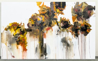 Malarstwo zatytułowany „Sunflower 9” autorstwa Rosi Roys, Oryginalna praca, Akryl